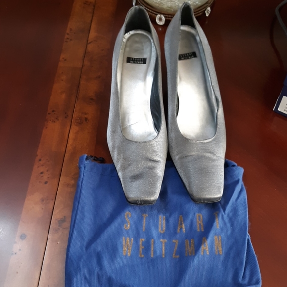Stewart Weitzman pewter matte shoes/purse - Picture 5 of 5